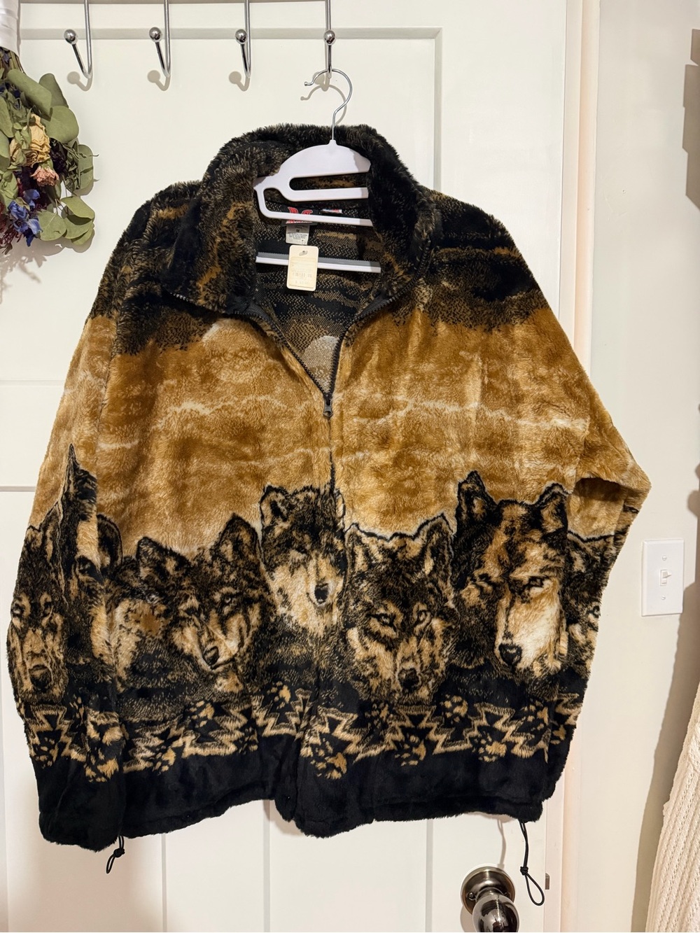 Vintage 1990s wolf jacket